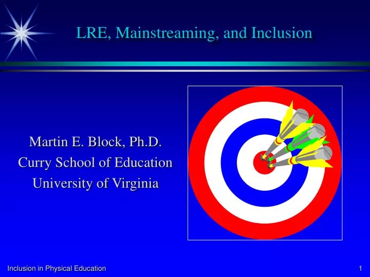 lre mainstreaming and inclusion