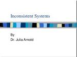 Inconsistent Systems - slide 1