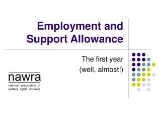 Employment and Support Allowance