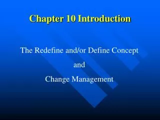 Chapter 10 Introduction