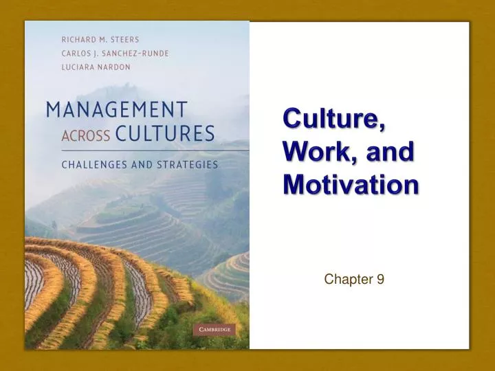 culture work and motivation