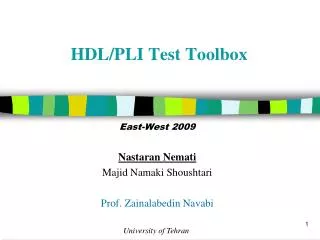 HDL/PLI Test Toolbox