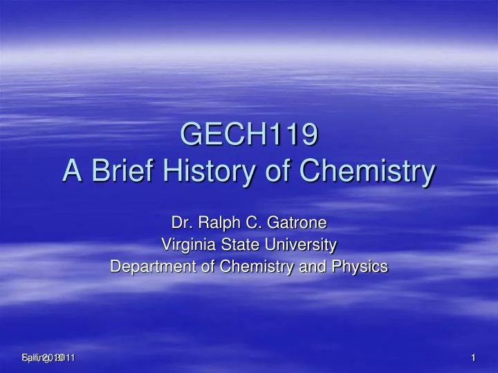 gech119 a brief history of chemistry