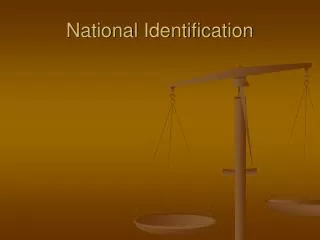National Identification
