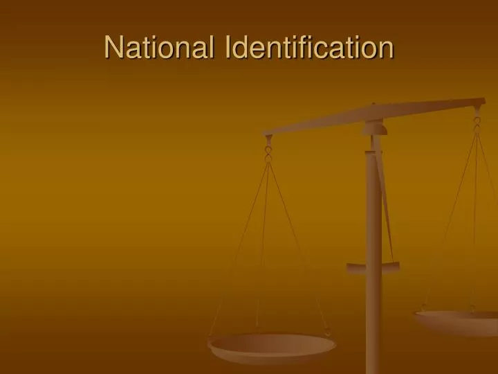 national identification