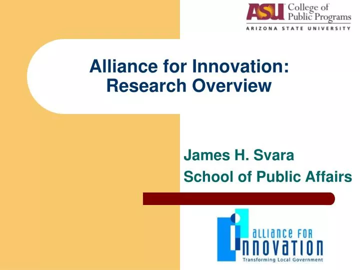 alliance for innovation research overview
