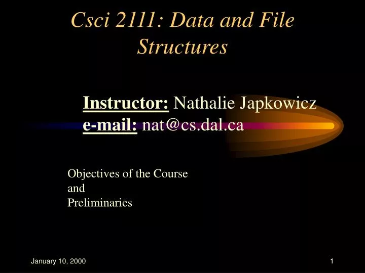 csci 2111 data and file structures