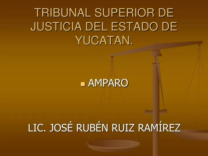 tribunal superior de justicia del estado de yucatan