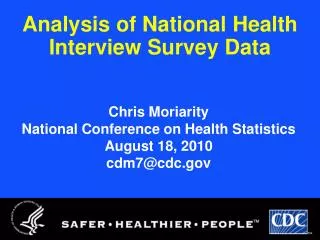 Analysis of National Health Interview Survey Data