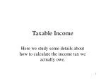 Taxable Income - slide 1
