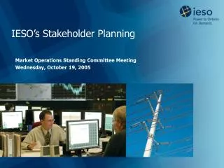 IESO’s Stakeholder Planning