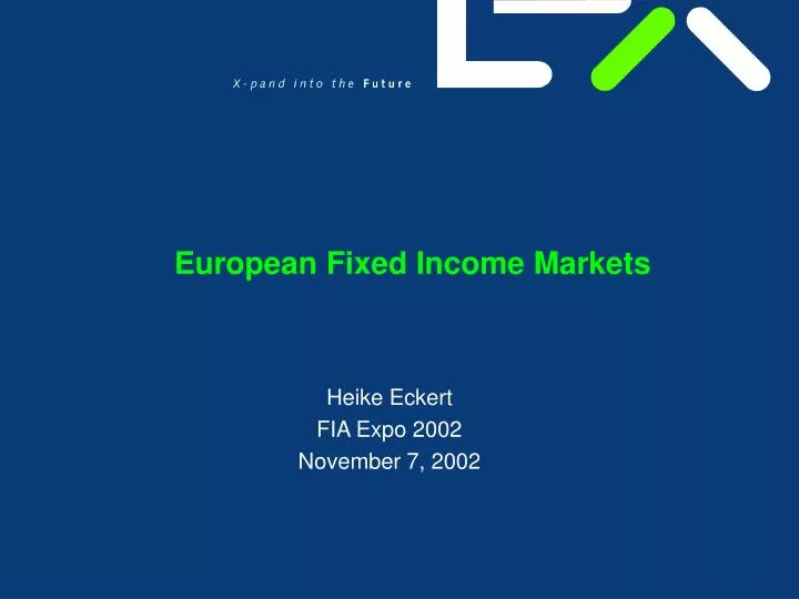 european fixed income markets