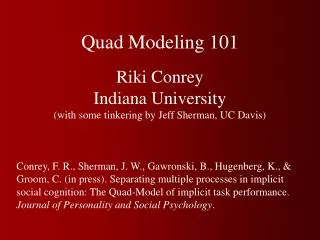 Quad Modeling 101