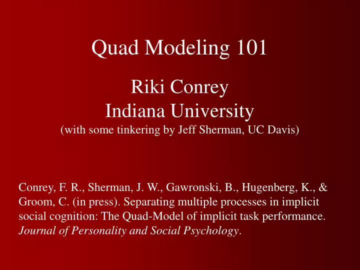quad modeling 101