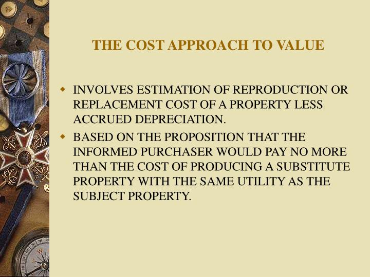 the cost approach to value