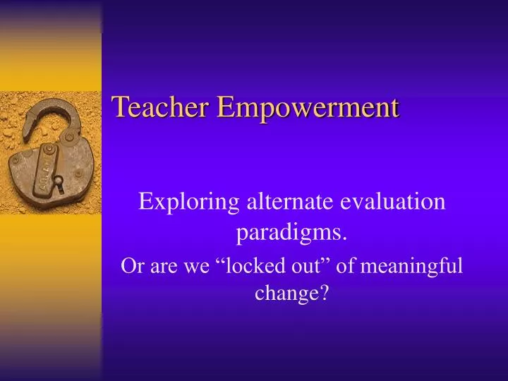 teacher empowerment