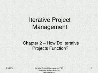 Iterative Project Management