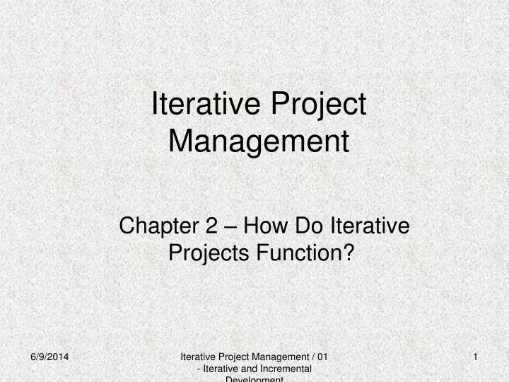 iterative project management