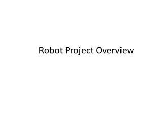 Robot Project Overview