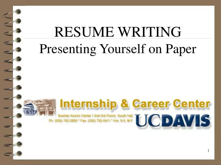 resume writing presenting yourself on paper