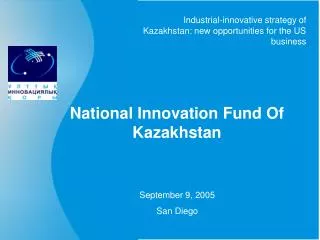 National Innovation Fund Of Kazakhstan