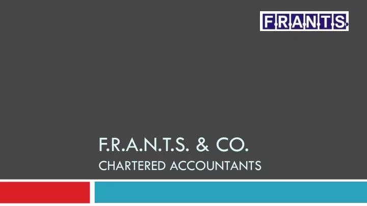 f r a n t s co chartered accountants