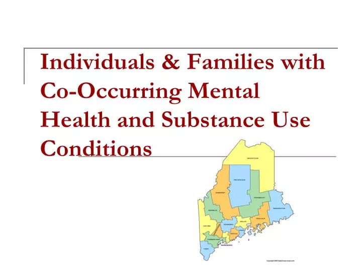 individuals families with co occurring mental health and substance use conditions