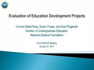Evaluation of Education Development Projects
