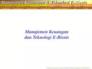 Manajemen Keuangan dan Teknologi E-Bisnis