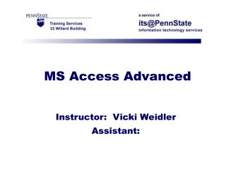 MS Access Advanced
