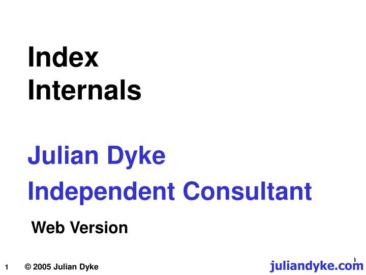 index internals