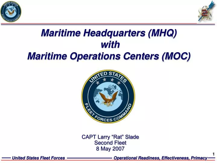 maritime headquarters mhq with maritime operations centers moc