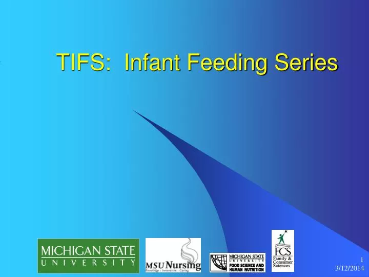 tifs infant feeding series