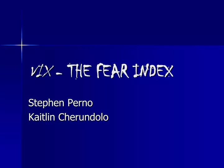 vix the fear index