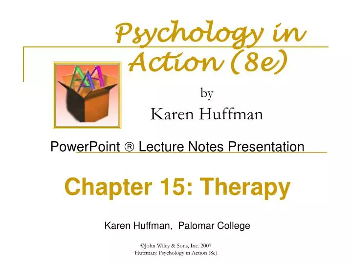 psychology in action 8e by karen huffman