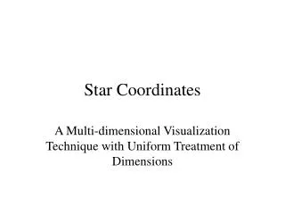 Star Coordinates