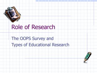 Role of Research