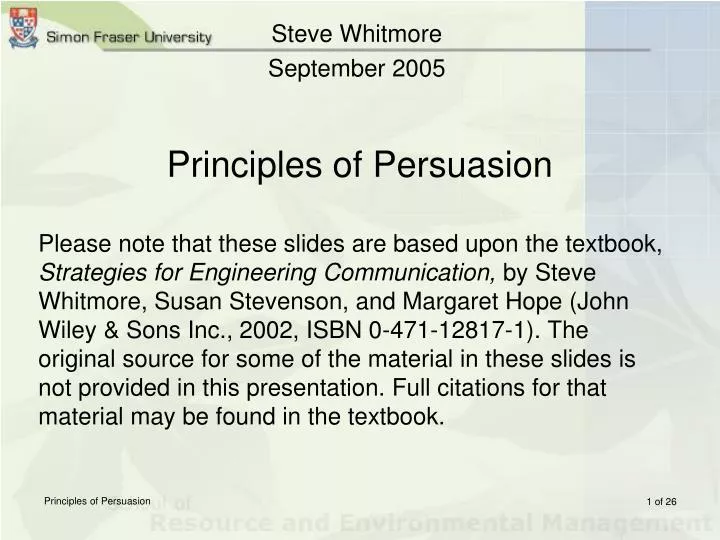 principles of persuasion