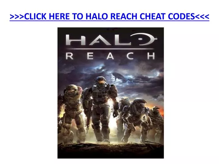 click here to halo reach cheat codes
