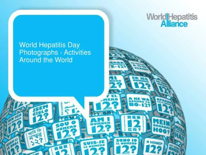 world hepatitis day photographs activities around the world
