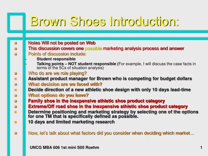 brown shoes introduction