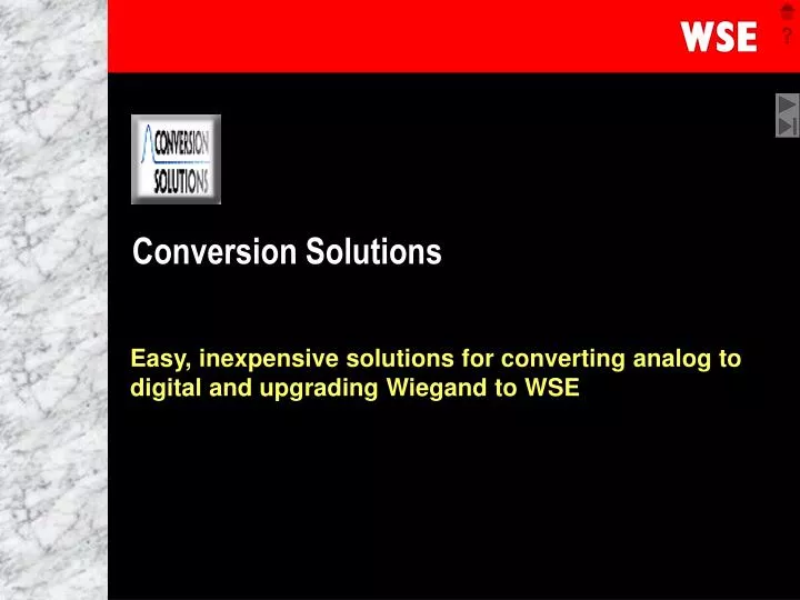 conversion solutions
