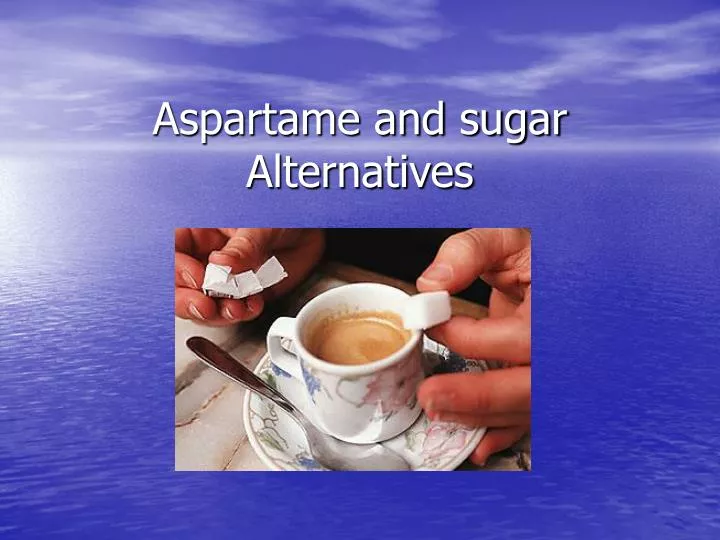 aspartame and sugar alternatives
