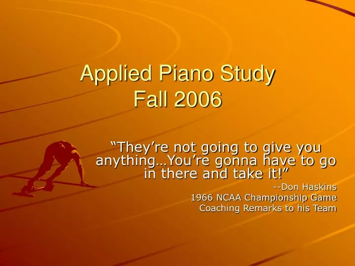 applied piano study fall 2006