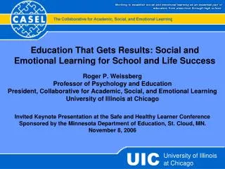 Education That Gets Results: Social and Emotional Learning for School and Life Success