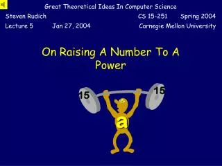 On Raising A Number To A Power