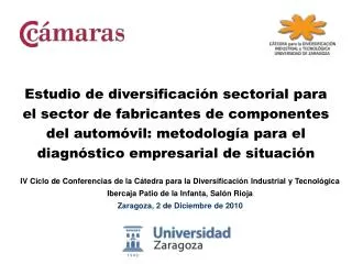 IV Ciclo de Conferencias de la Cátedra para la Diversificación Industrial y Tecnológica Ibercaja Patio de la Infanta, Sa