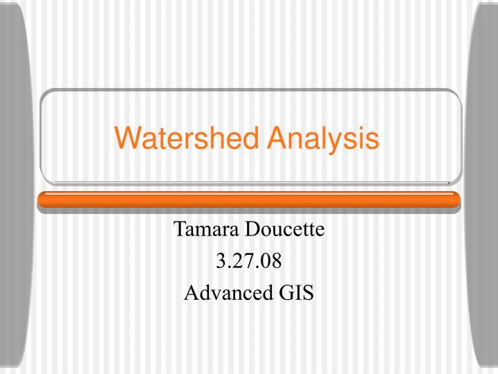 watershed analysis