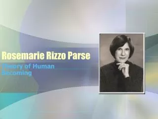 Rosemarie Rizzo Parse