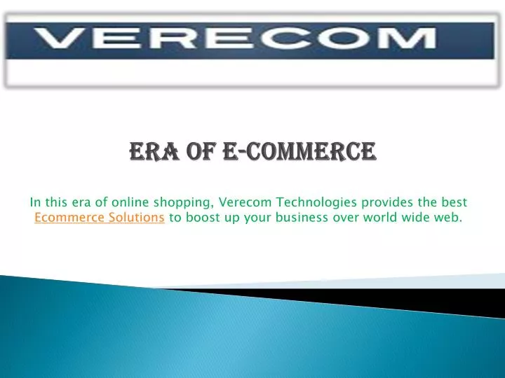 era of e commerce